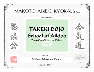 Takeki Dojo MAK Member Certificate 300x232 - Welcome